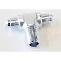 Aeroflow TEE -6AN WITH 3/8'' NPT ON SIDESILVER AN TEE WITH NPT ON SIDE