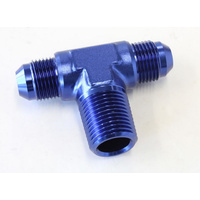 Aeroflow TEE -8AN WITH 1/2'' NPT ON SIDEBLUE AN TEE WITH NPT ON SIDE