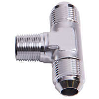 Aeroflow TEE -10AN WITH 1/2''NPT ON SIDESILVER AN TEE WITH NPT ON SIDE