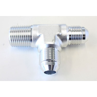 Aeroflow TEE -8AN WITH 1/2'' NPT ON RUN SILVER AN TEE WITH NPT ON RUN