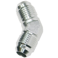 Aeroflow Male -10 45 Deg Union Silver