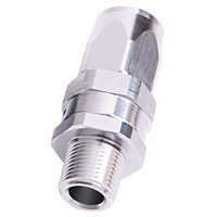 Aeroflow 100/450 Series Taper Adapter 1/4" NPT Male to -08AN Hose Straight Silver AF830-08-04S