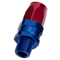 Aeroflow 100/450 Series Taper Adapter 1/2" NPT Male to -12AN Hose Straight Blue/Red AF830-12-08