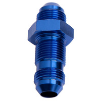 Aeroflow STRAIGHT BULKHEAD -3AN BLUE BULKHEAD NUT SEPERATE