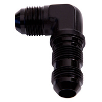 Aeroflow 90 DEG BULKHEAD -10AN BLACK BULKHEAD NUT SEPERATE