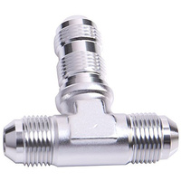 Aeroflow BULKHEAD TEE -16AN SILVER BULKHEAD ON SIDE