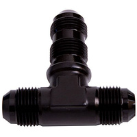 Aeroflow BULKHEAD TEE -20AN BLACK BULKHEAD ON SIDE