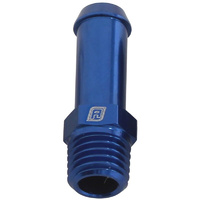 Aeroflow MALE 1/16'' NPT TO 1/4'' BARB BLUE STRAIGHT MALE TO MALE