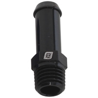 Aeroflow MALE 1/16'' NPT TO 1/4'' BARB BLACK STRAIGHT MALE TO MALE
