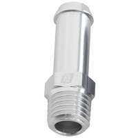 Aeroflow MALE 1/16'' NPT TO 1/4'' BARB SILVER STRAIGHT MALE TO MALE
