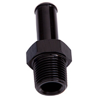 Aeroflow MALE 1/8'' NPT TO 1/4'' BARB BLACK STRAIGHT MALE TO MALE