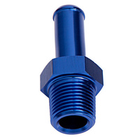 Aeroflow MALE 1/2'' NPT TO 1/2'' BARB BLUE STRAIGHT MALE TO MALE