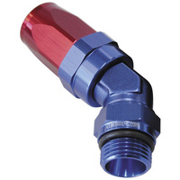 Aeroflow 45 Deg -6 Hose to Male -6 Thread