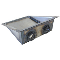 Aeroflow steel sump extension weld-on 2 X -12ORB female ports