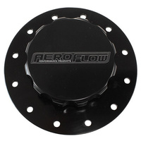 Aeroflow BILLET ALLOY FUEL CELL SCREW ON CAP BLACK GASKETS BOLTS