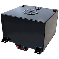 Aeroflow BLACK ALLOY FUEL CELL 38 LITRE10 US GALLONS WITH CAVITY/SUMP