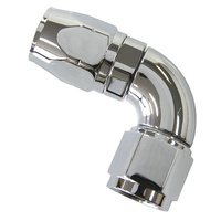 Aeroflow 880 Series Elite Full Flow Cutter Hose End -12AN Female to -12AN Hose 90-Degree AF883-12