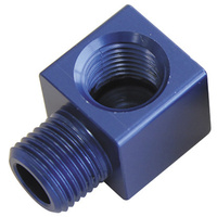 Aeroflow 90 DEG MALE TO F/MALE 1/8'' BLUE ADAPTER TIGHT RADIUS