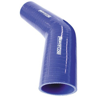 Aeroflow Silicone Hose Reducer 45 Deg; Blue I.D 1.75-1.50'' 45-38mm Wall 4.5 X 140mm