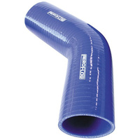 Aeroflow Silicone Hose 45 Deg; Blue I.D3.25'' 80mm Wall 5.3mm 145mm Leg 9002-325