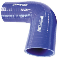 Aeroflow Silicone Hose Reducer 90 Deg; Blue I.D 1.25-1.00'' 32-25mm 4.5mm 125mm