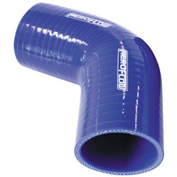Aeroflow Silicone Hose 67 Deg; Blue I.D 4.00'' 90mm Wall 5.3mm 125mm Leg AF 9008-400
