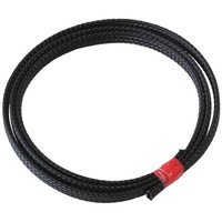 Aeroflow 1/4'' 1 METER HEAT FLEX BRAID BLACK TIGHT WEAVE HIGH COVERAG