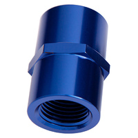 Aeroflow FEMALE COUPLER 1/8'' NPT BLUE FEMALE TO FEMALE