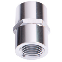 Aeroflow FEMALE COUPLER 1/8'' NPT SILVER FEMALE TO FEMALE