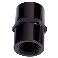 Aeroflow FEMALE COUPLER 1/4'' NPT BLACK FEMALE TO FEMALE