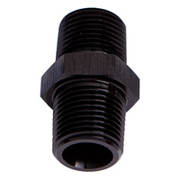 Aeroflow MALE COUPLER 3/8'' NPT BLACK MALE TO MALE