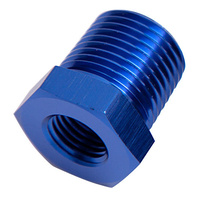 Aeroflow NPT PIPE REDUCER 1/4'' TO 1/8'' BLUE MALE TO FEMALE