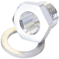 Aeroflow M14X1.5 PIPE REDUCER TO F/MALE1/8'' NPT SILVER