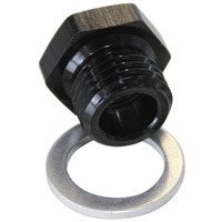 Aeroflow M16X1.5 PIPE REDUCER TO F/MALE1/8'' NPT BLACK