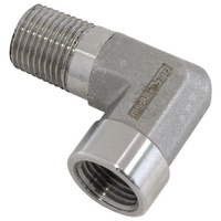 Aeroflow 90 Deg Female - Male Elbow 1/8NPT STAINLESS STEEL