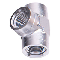 Aeroflow FEMALE PIPE TEE 1/8'' NPT SILVER FEMALE 1/8'' NPT