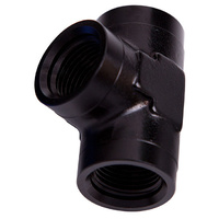 Aeroflow FEMALE PIPE TEE 1/4'' NPT BLACK FEMALE 1/4'' NPT
