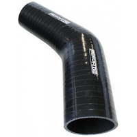 Aeroflow Silicone Hose Reducer 45 Deg; Black I.D 2.50-2.00'' 63-51mm 5.3mm 140mm