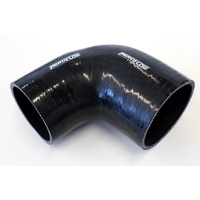 Aeroflow Silicone Hose Reducer 90 Deg; Black I.D 4.00-3.50'' 102-89mm 5.3mm 125mm