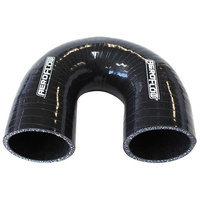 Aeroflow Silicone Hose 180 Deg; Black I.D 2.00'' 51mm Wall 5.3mm 100mm Leg