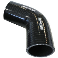 Aeroflow Silicone Hose 67 Deg; Black I.D 4.00'' 90mm Wall 5.3mm 125 Leg AF 9208-400