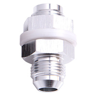 Aeroflow FUEL CELL FITTING -10AN SILVER FUEL CELL BULKHEAD FITT