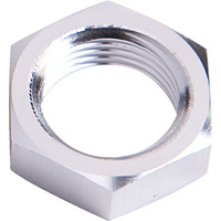 Aeroflow BULKHEAD NUT -6AN SILVER SINGLE NUT