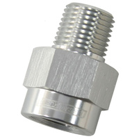 Aeroflow 1/8'' BSP male to 1/8'' NPT Female SILVER