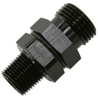 Aeroflow -10 ORB TO 3/8'' NPT COUPLER BLACK -10 ORB TO 3/8''