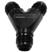 Aeroflow Y BLOCK -3AN BLACK 3X -3AN MALE