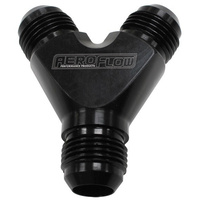 Aeroflow Y BLOCK -12AN BLACK 3X -12AN