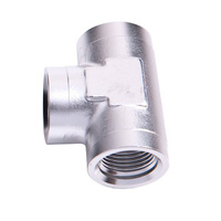 Aeroflow FEMALE TEE -20 ORB SILVER 3X -20 ORB PORTS