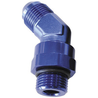 Aeroflow MALE -16 ORB 45 TO -16AN MALE BLUE FULL SWIVEL