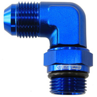 Aeroflow MALE -10 ORB 90 TO -10AN MALE BLUE FULL SWIVEL